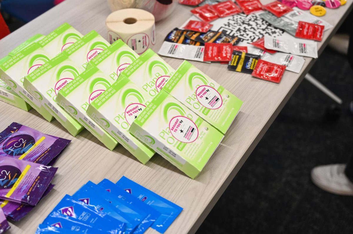 An assortment of contraceptives such as Plan B and condoms provided by Planned Parenthood Generation Action BRITTNEY DIETZ/THE STATESMAN