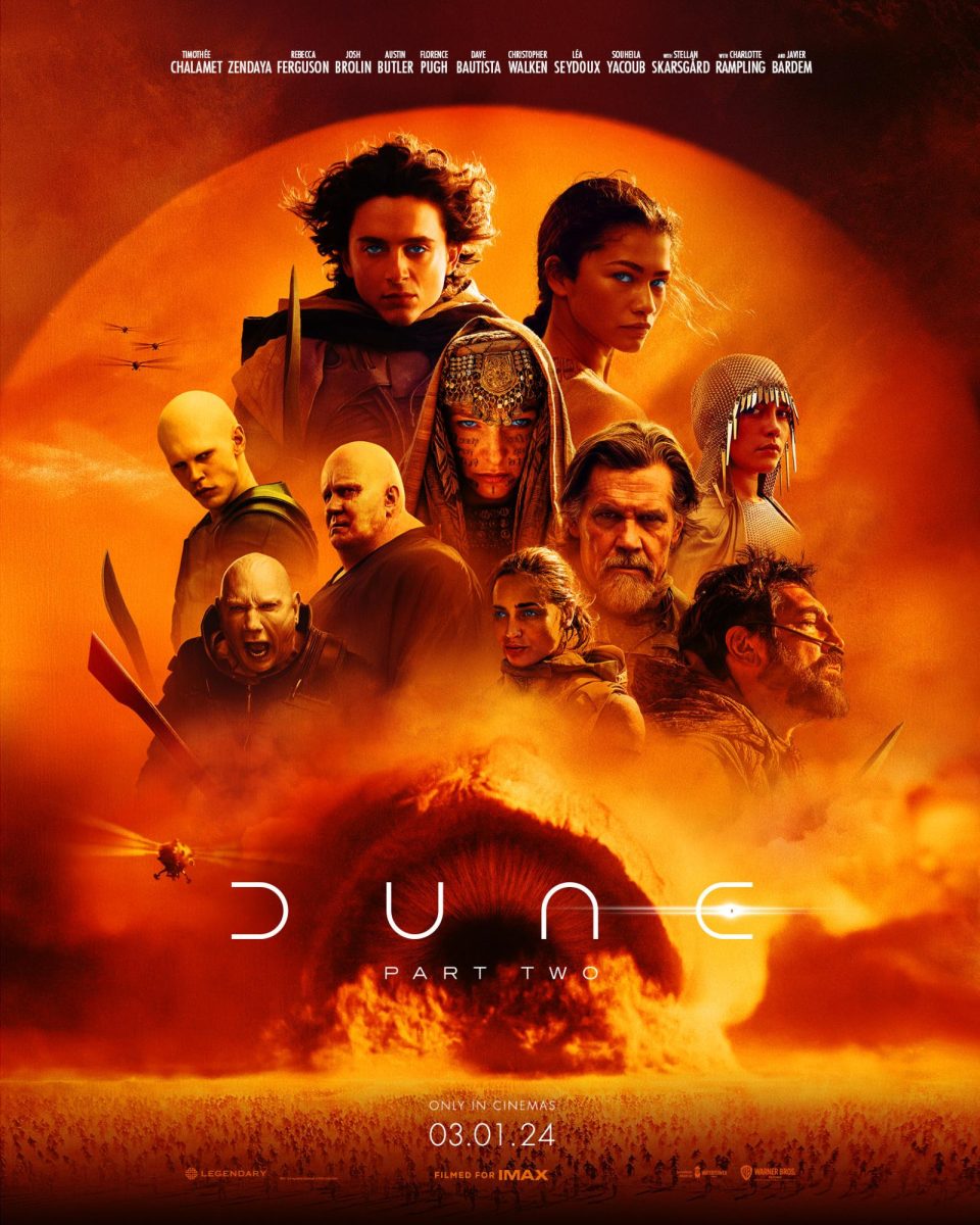 The official movie poster for Dune: Part Two. The movie premiered in theaters on Mar. 1. PUBLIC DOMAIN